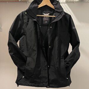 Helly Hansen Rain Jacket, Tuck-In Hood - Black - Size S
